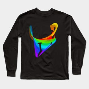 Abstract virtual happyness Long Sleeve T-Shirt